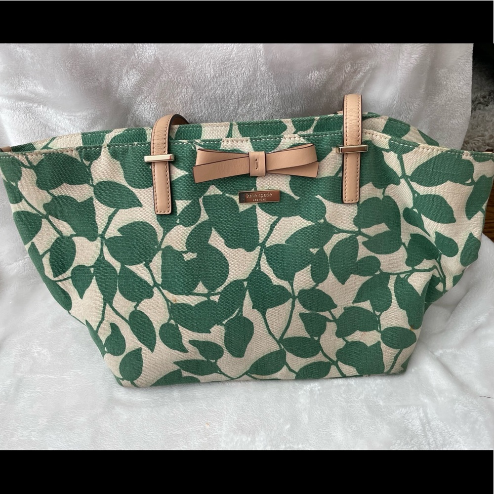 Kate Spade canvas shoulder bag